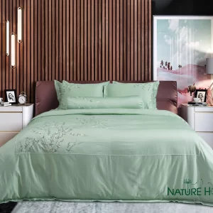 Bộ chăn ga Nature Home Cotton Tuyết Mai