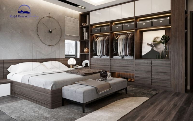 Những nguyên tắc phối màu nội thất đẹp khi lựa chọn chăn ga màu ghi
